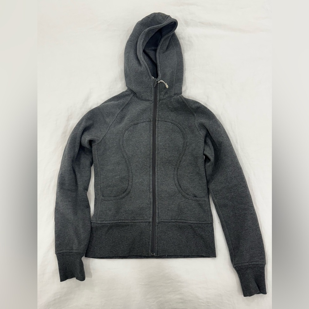 Lululemon Grey Scuba Hoodie- size 2
